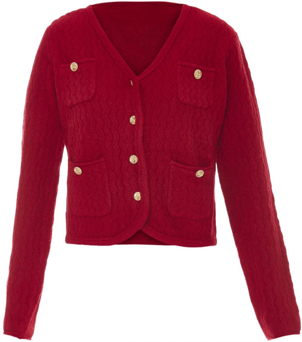 NALLY Kardigán  karmínovo červená