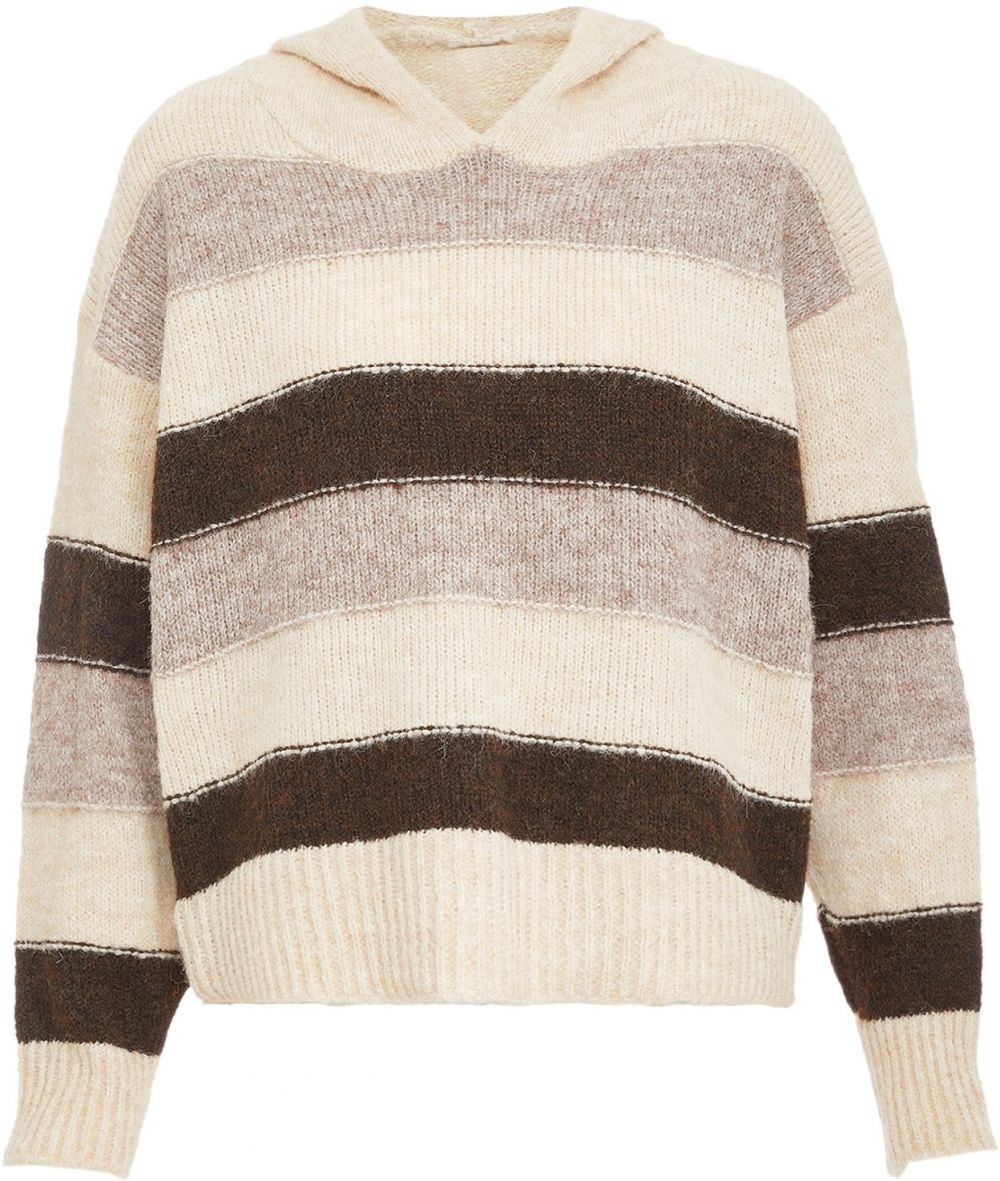 Jalene Sveter  béžová melírovaná / svetlohnedá / tmavohnedá