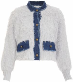 ALARY Kardigán  modrá / biela