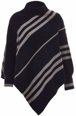 ALARY Pelerína  námornícka modrá / farby bahna