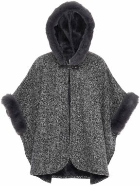 OSHA Pelerína  tmavosivá / biela