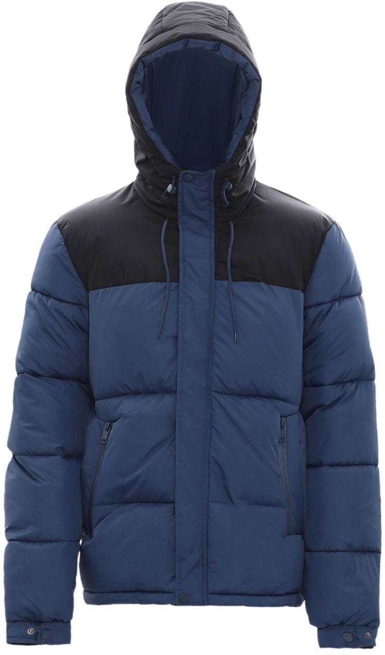 ALEKO Zimná bunda  tmavomodrá / čierna