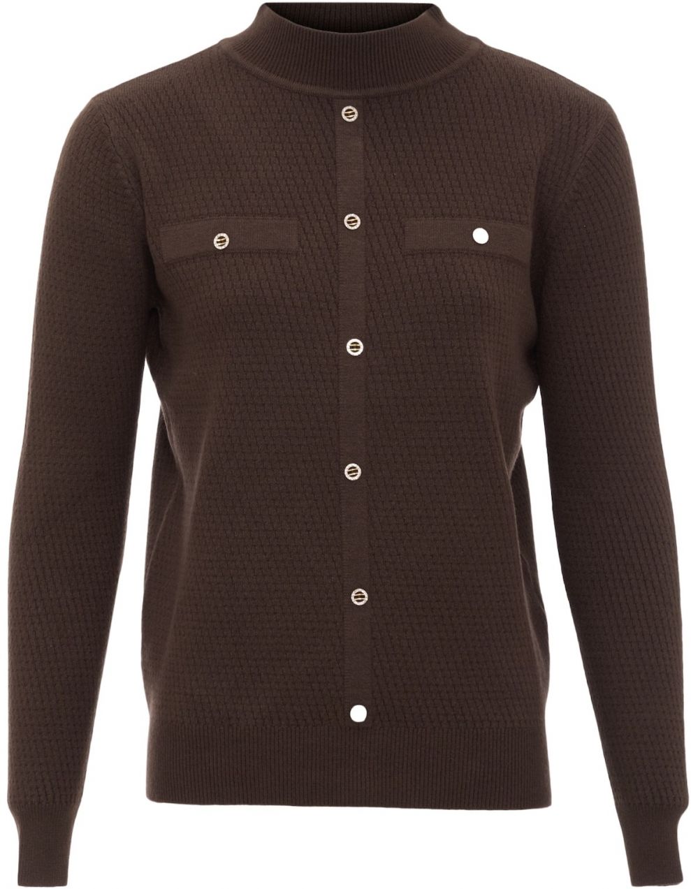 carato Sveter  čokoládová / zlatá / strieborná