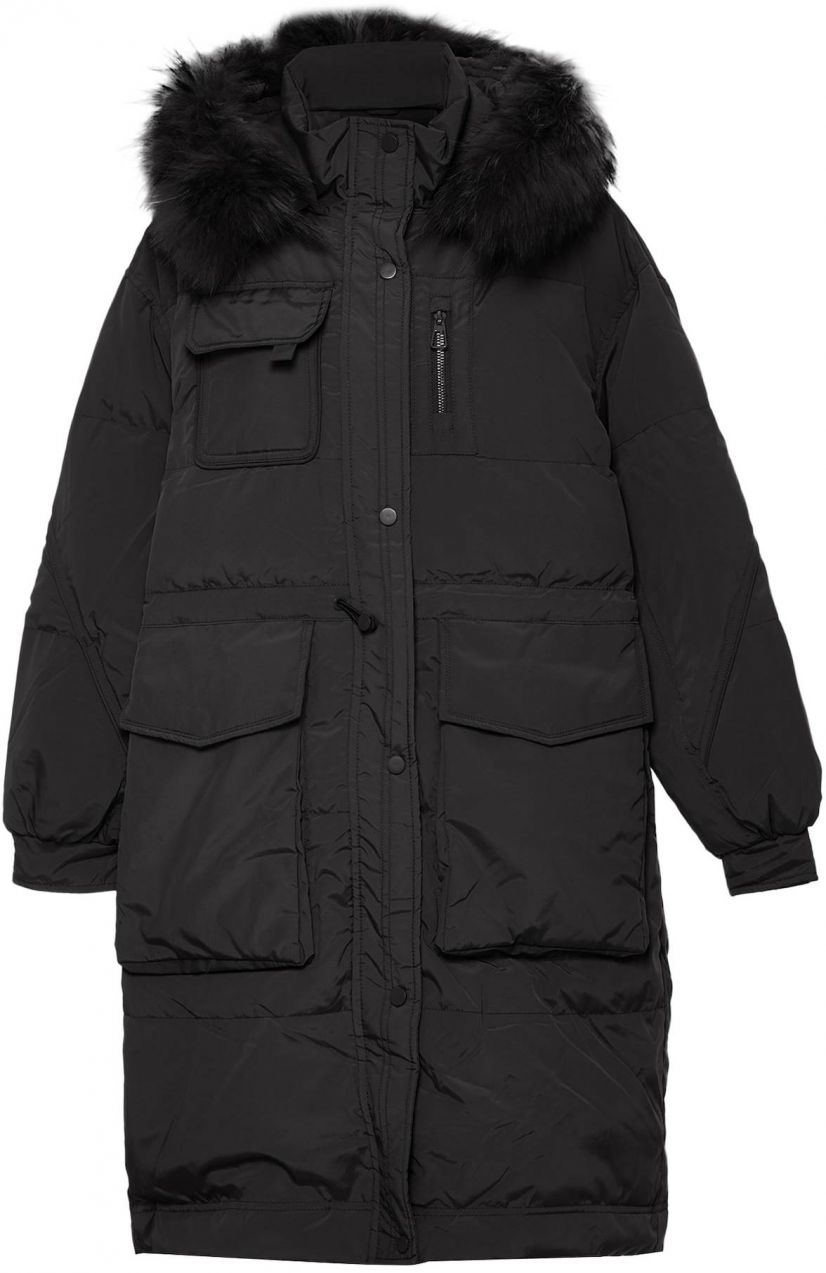 faina Zimný kabát  čierna