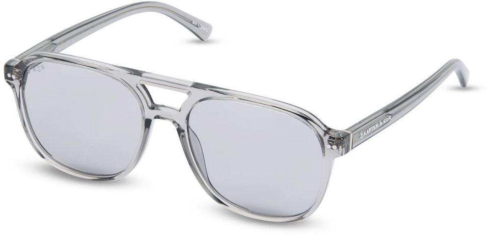 Kapten & Son Slnečné okuliare 'Zurich Oversize'  sivá / strieborná