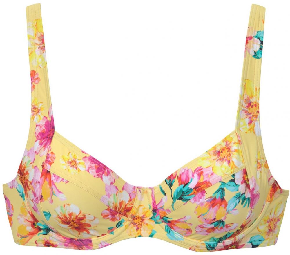 SUNSEEKER Bikinový top  tyrkysová / žltá / ružová / biela