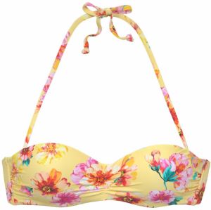 SUNSEEKER Bikinový top  tyrkysová / žltá / ružová / biela