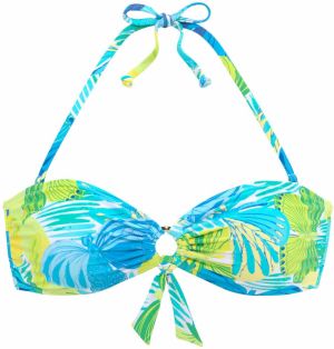 SUNSEEKER Bikinový top  modrá / žltá / zelená