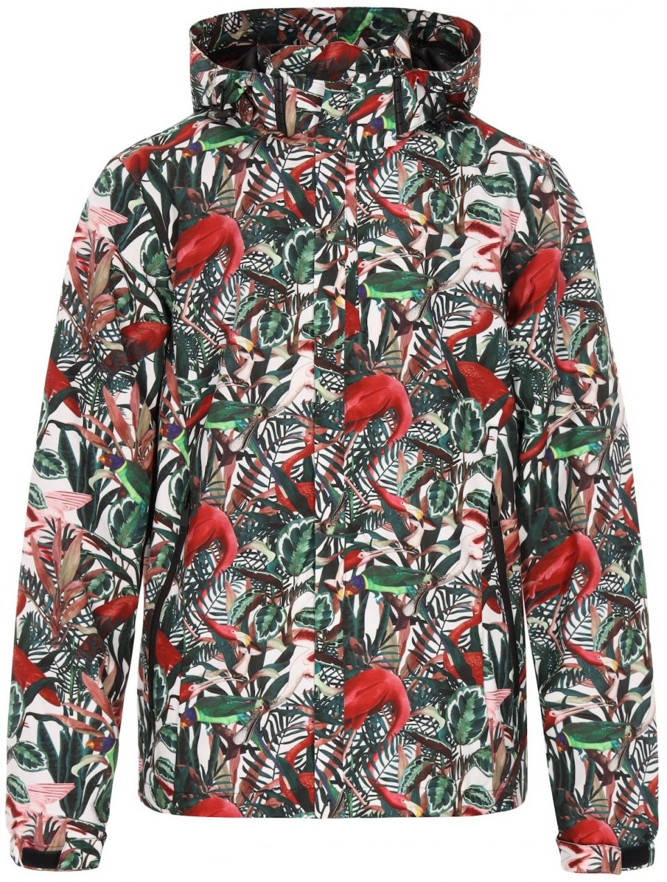 beach budz Prechodná bunda  medová / tmavozelená / marhuľová / červená / biela