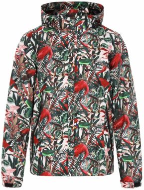 beach budz Prechodná bunda  medová / tmavozelená / marhuľová / červená / biela