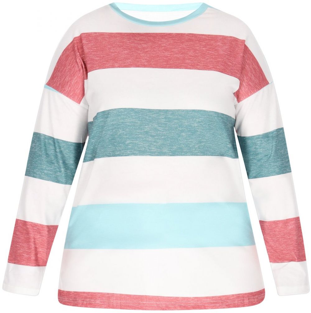 usha BLUE LABEL Tričko  petrolejová / červená / biela