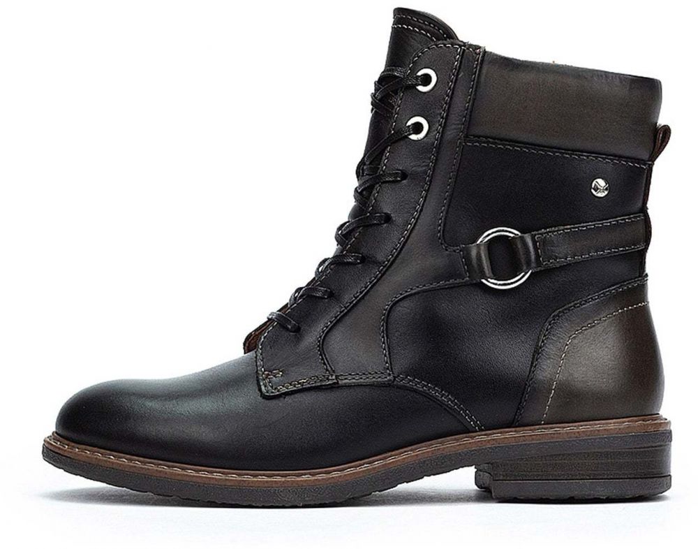 PIKOLINOS Šnurovacie členkové čižmy  čierna