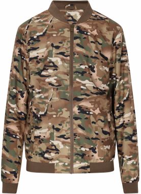 COSIMON Prechodná bunda  béžová / zelená / kaki / čierna