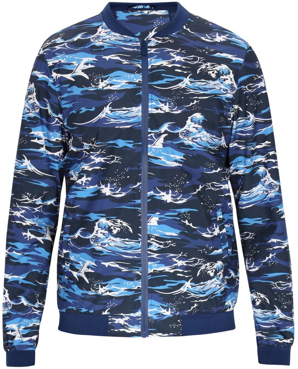 COSIMON Prechodná bunda  námornícka modrá / azúrová / enciánová / biela