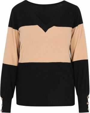 SANIKA Tričko  béžová / čierna