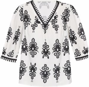 ebeeza Blúzka  čierna / biela