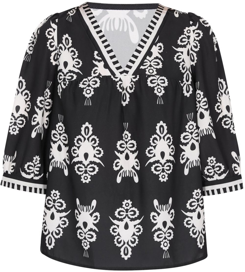 ebeeza Blúzka  čierna / biela