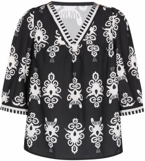 ebeeza Blúzka  čierna / biela