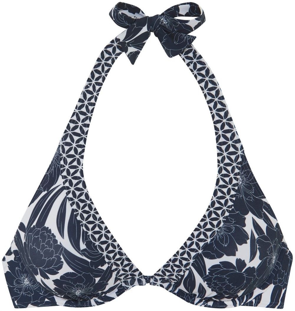 SUNSEEKER Bikinový top  námornícka modrá / biela