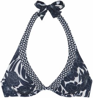 SUNSEEKER Bikinový top  námornícka modrá / biela