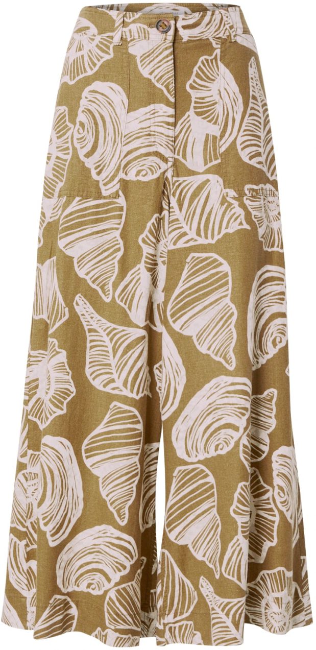 WHITE STUFF Nohavice 'Roxy'  olivová / šedobiela