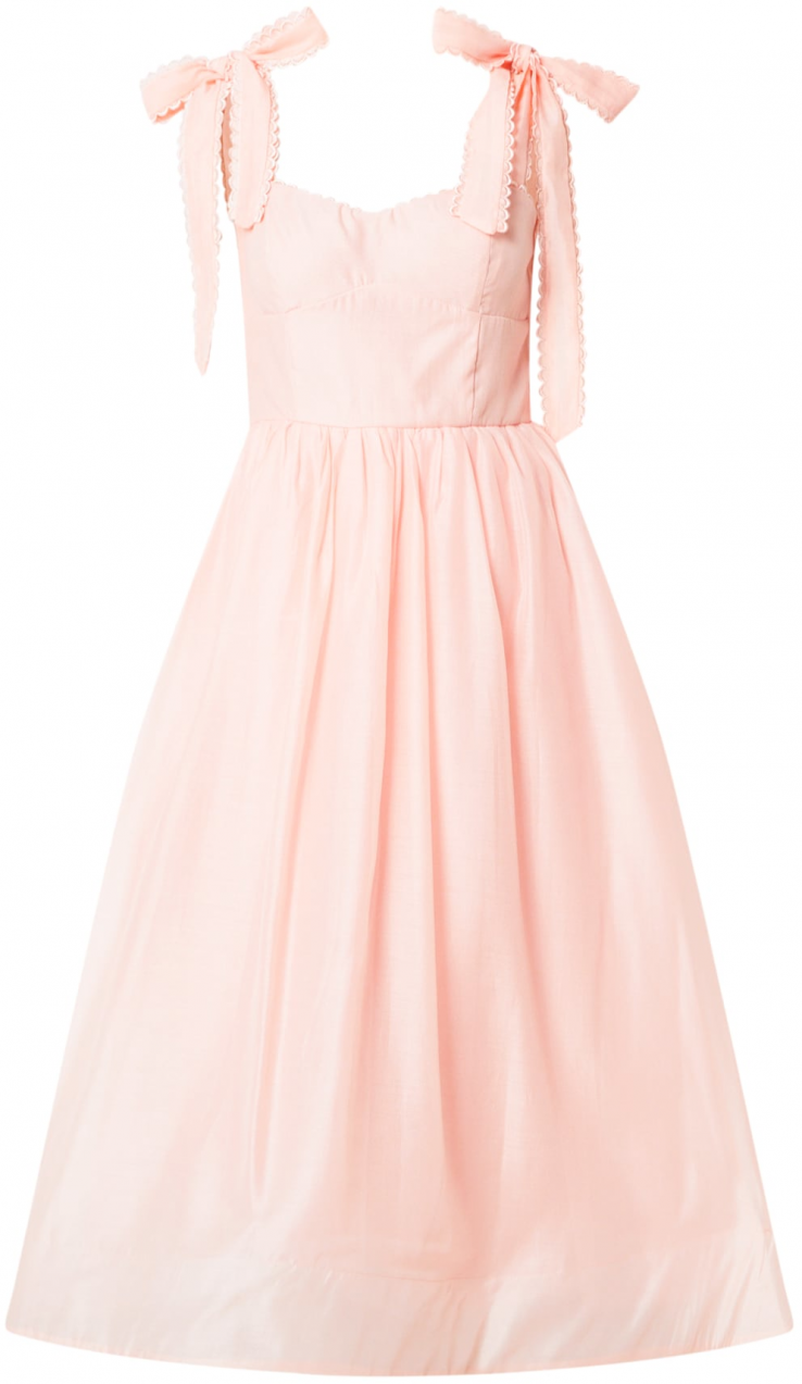 True Decadence Kokteilové šaty  broskyňová