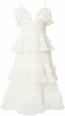 True Decadence Kokteilové šaty  pastelovo žltá