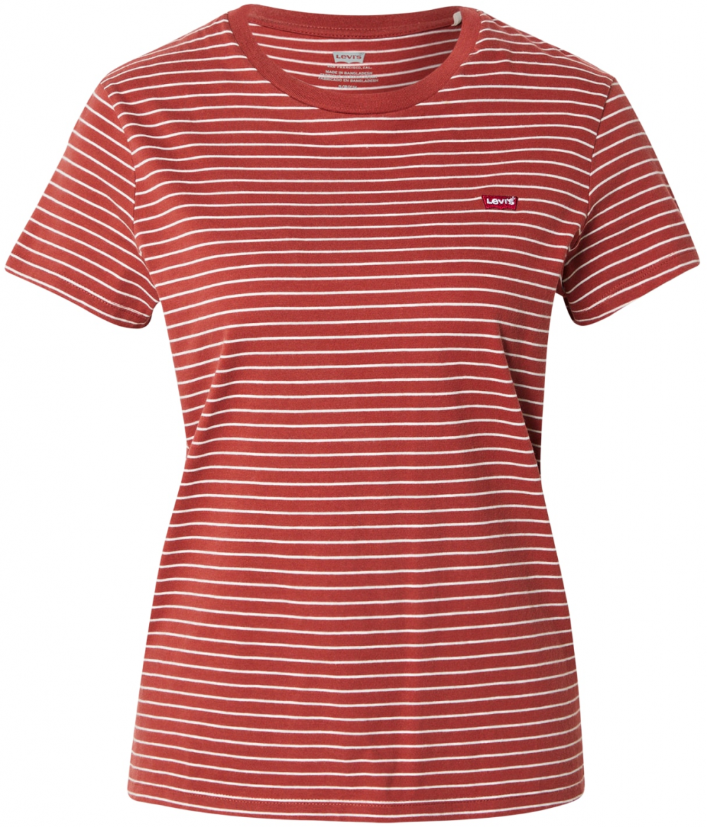LEVI'S ® Tričko 'PERFECT'  hrdzavo červená / biela