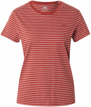 LEVI'S ® Tričko 'PERFECT'  hrdzavo červená / biela
