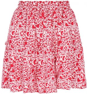 myMo ROCKS Sukňa  červená / biela