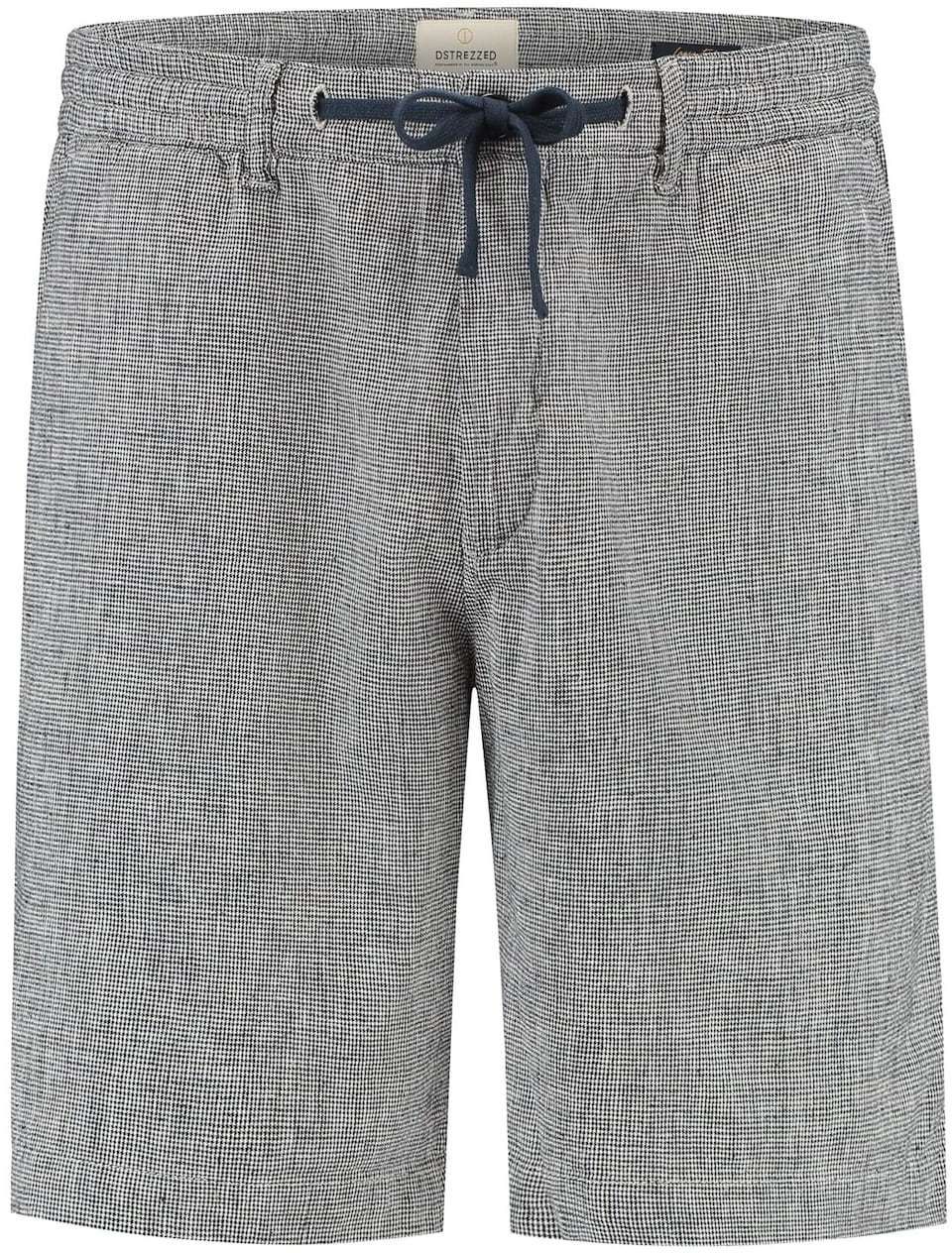 Dstrezzed Nohavice  námornícka modrá / šedobiela