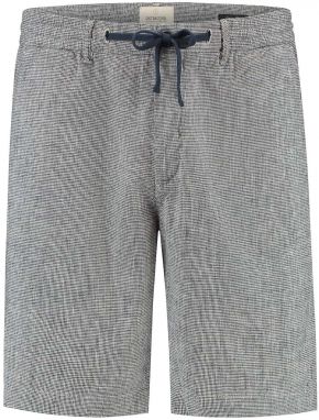 Dstrezzed Nohavice  námornícka modrá / šedobiela