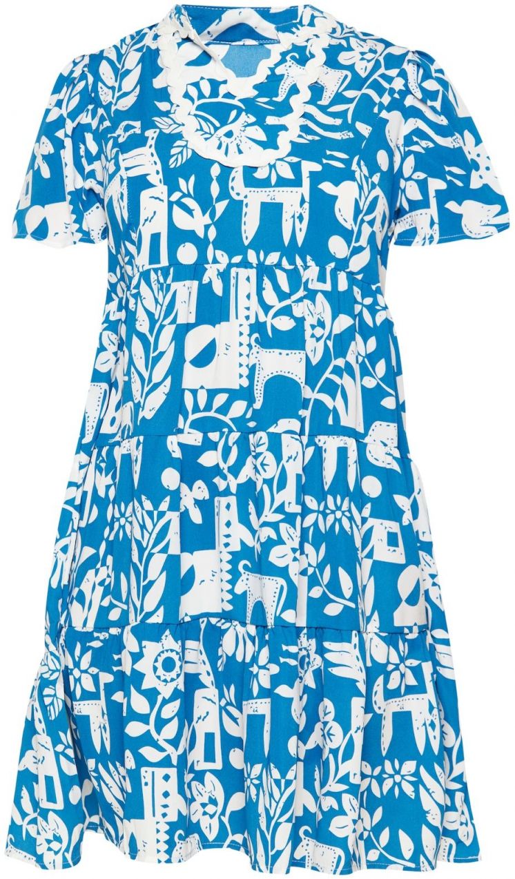 Usha Šaty  tmavomodrá / biela