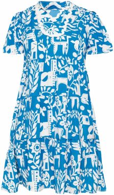 Usha Šaty  tmavomodrá / biela