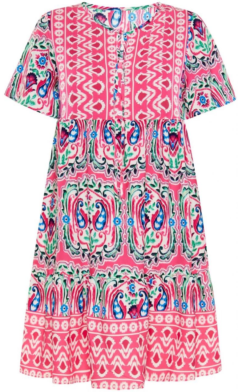 usha FESTIVAL Letné šaty  zmiešané farby / tmavoružová