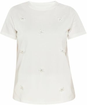 Usha Top 'Fashion Look'  biela / perlovo biela