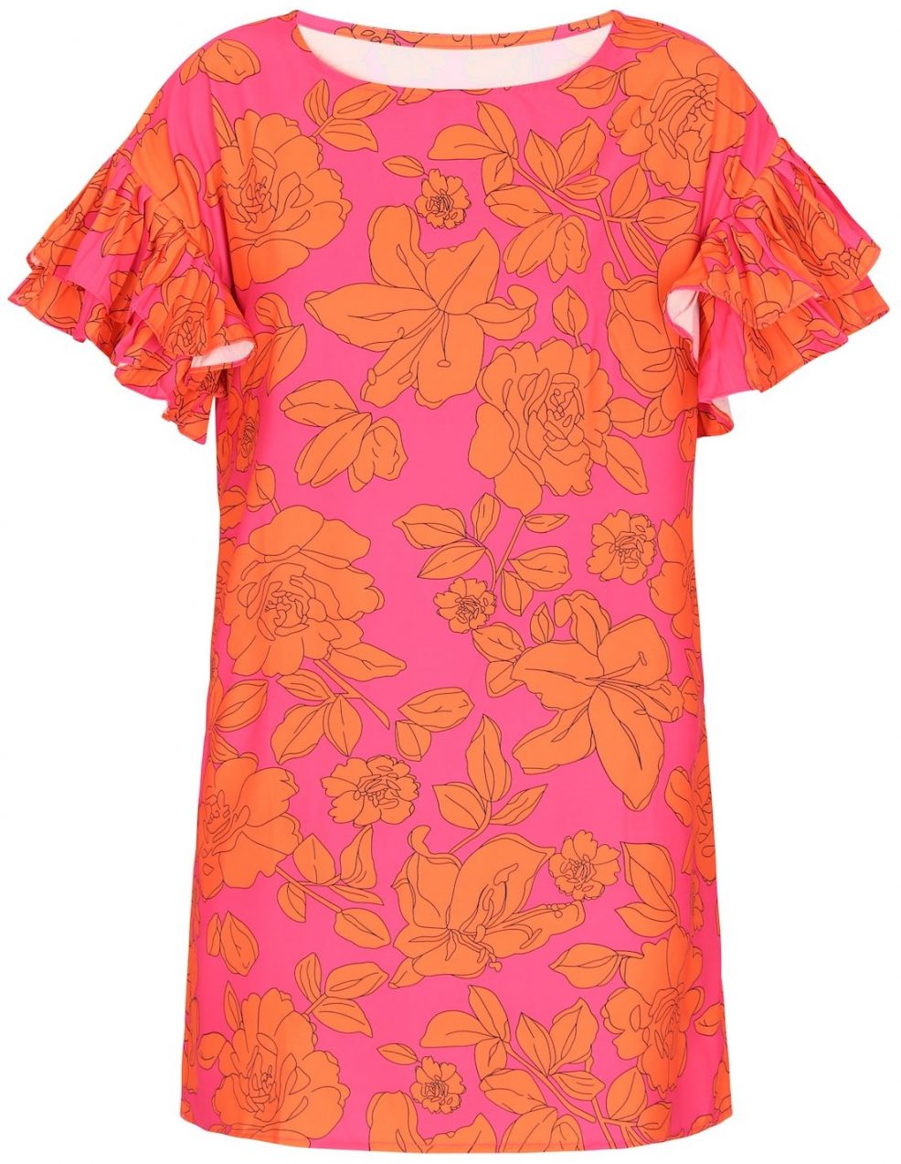 NAEMI Šaty 'Fashion Look'  oranžová / svetloružová