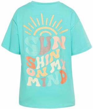 Gaya Tričko  béžová / tyrkysová / oranžová / pastelovo oranžová