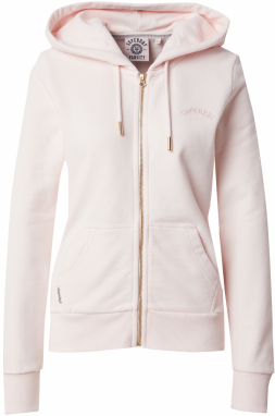 Superdry Tepláková bunda 'Essential'  pastelovo ružová