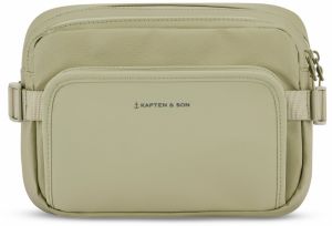 Kapten & Son Ľadvinka 'Lisbon Crossbody'  antracitová / pastelovo zelená