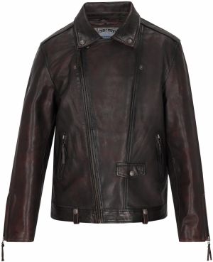 DreiMaster Vintage Prechodná bunda  tmavohnedá