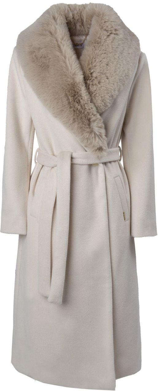 Influencer Zimný kabát  krémová