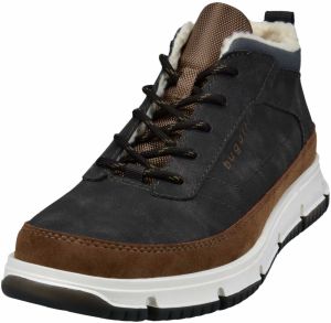 bugatti Šnurovacie čižmy  tmavomodrá / hnedá