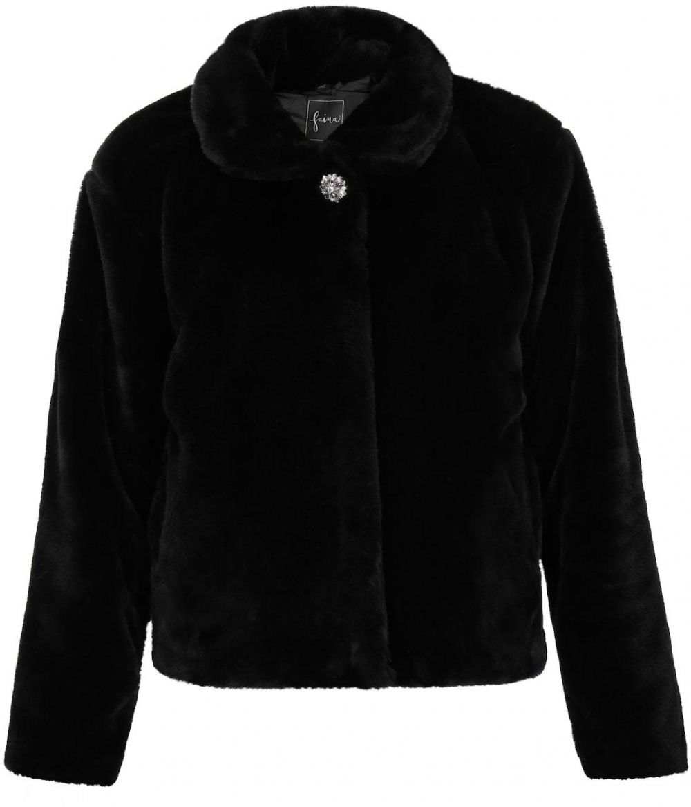 faina Zimná bunda 'Fashion Look'  čierna