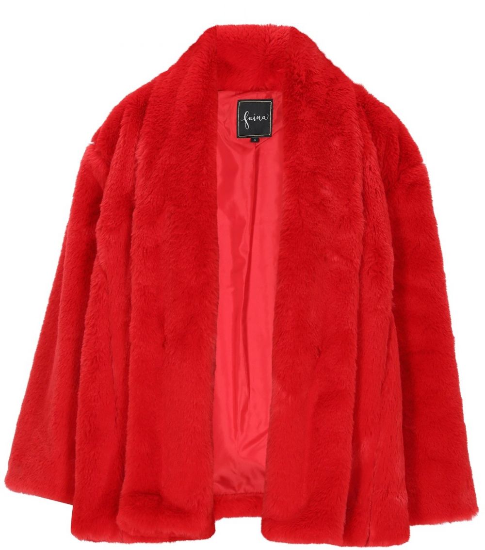 faina Zimná bunda 'Fashion Look'  červená