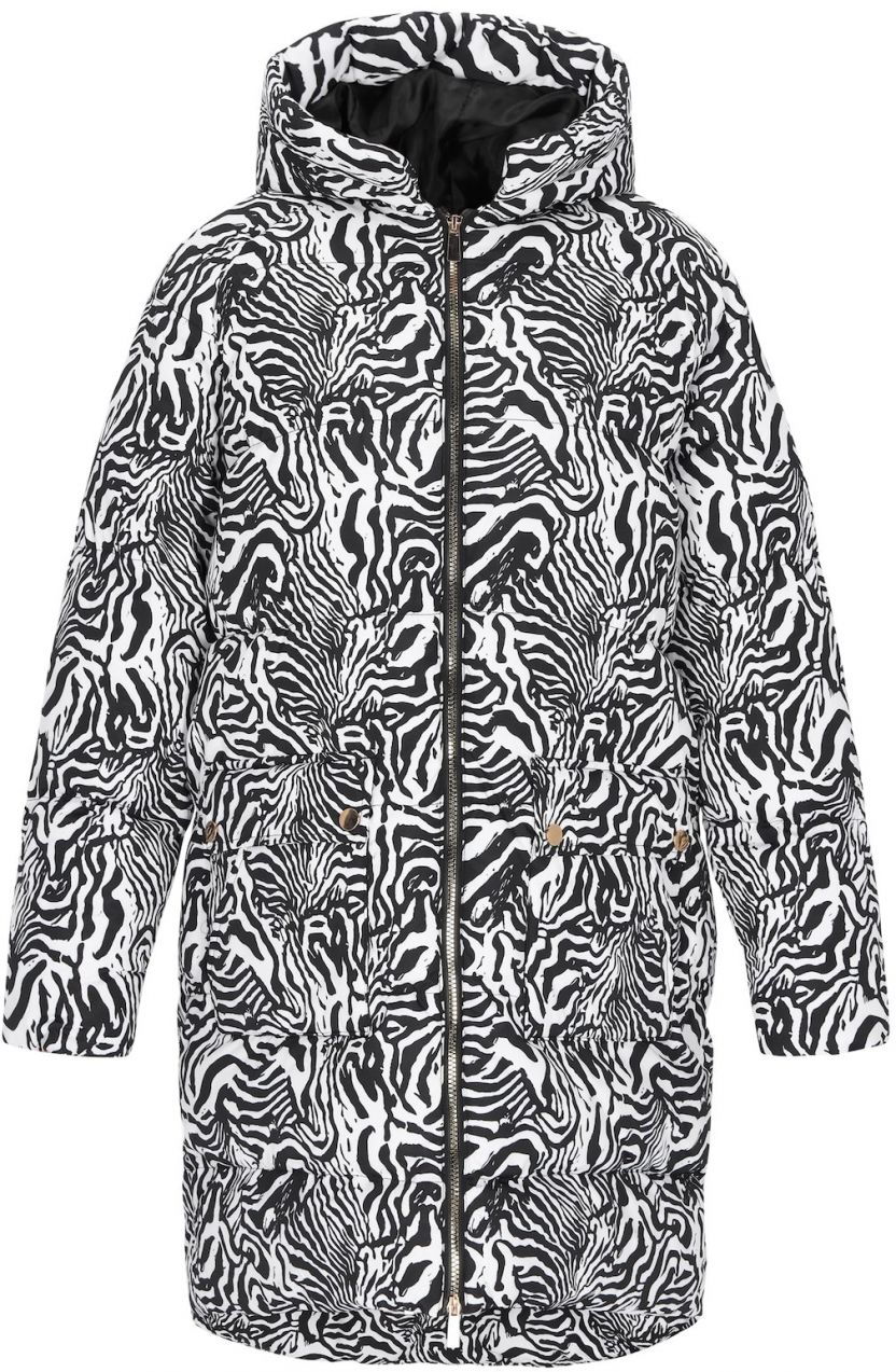 faina Prechodný kabát  čierna / biela