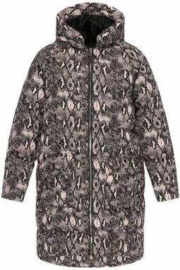 faina Prechodný kabát  béžová / čierna