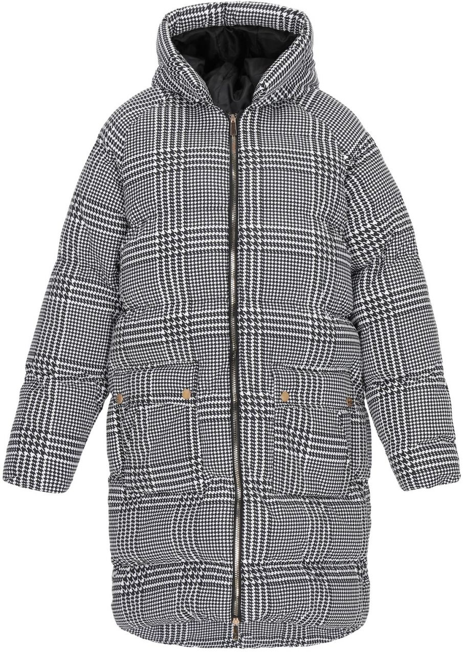 faina Prechodný kabát  čierna / biela