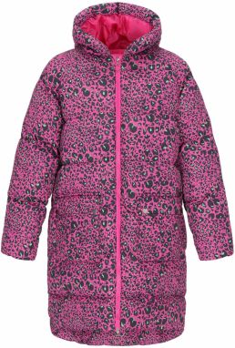 MYMO Prechodný kabát  svetlozelená / ružová / čierna