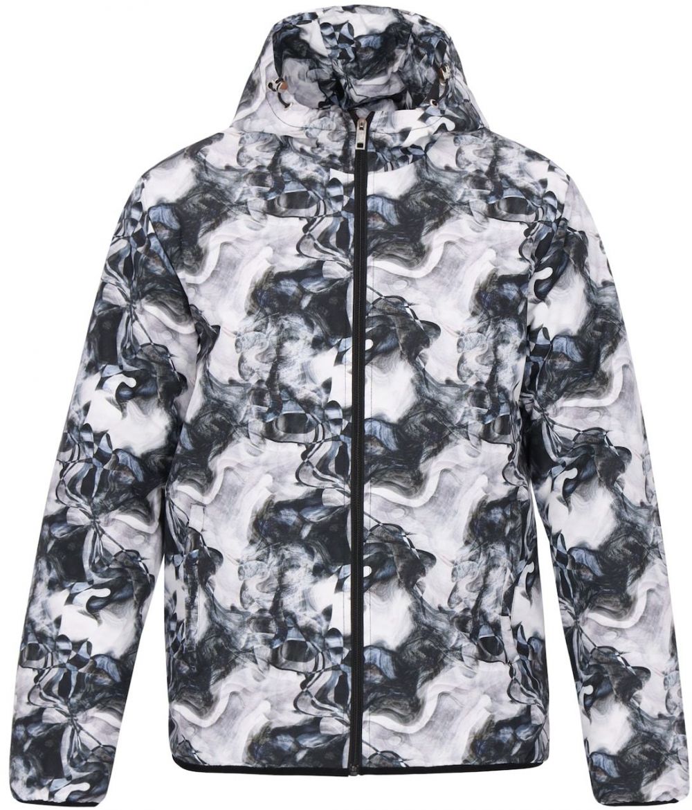 MO Prechodná bunda  sivá / biela